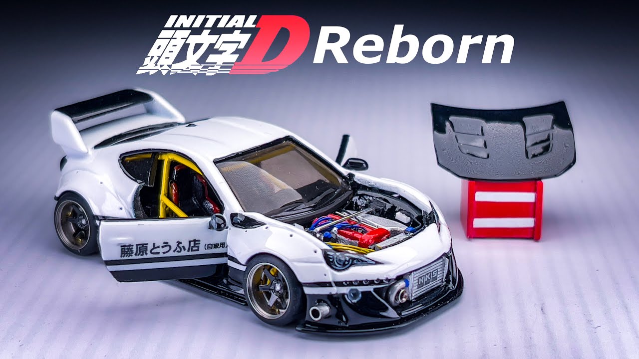 Takumi Fujiwara’s Toyota 86 Initial D Reborn Hot Wheels Custom