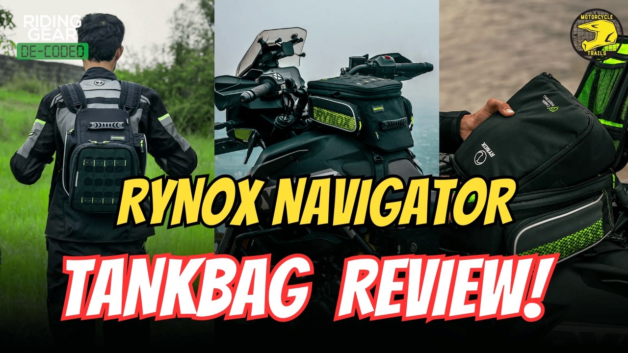 Adventure Bike Tank Bag : RYNOX Navigator 12L Expandable Bag Review | Available @store4riders