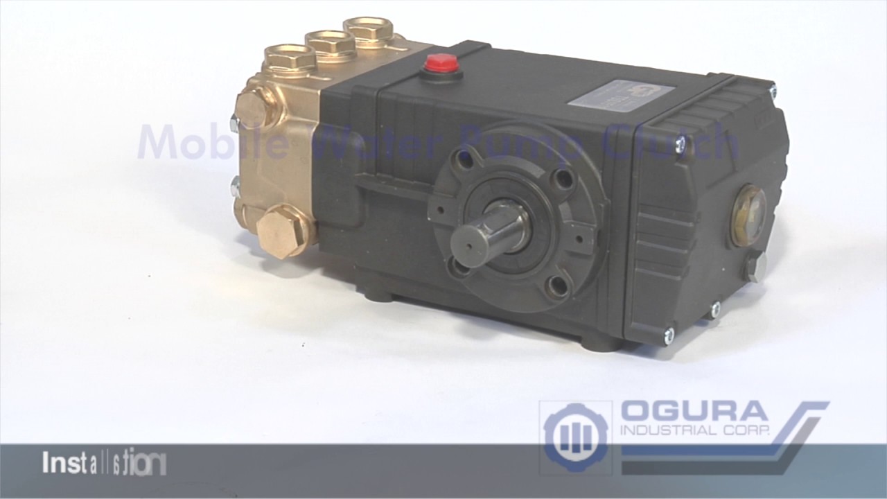 Electric clutch installation for water pumps