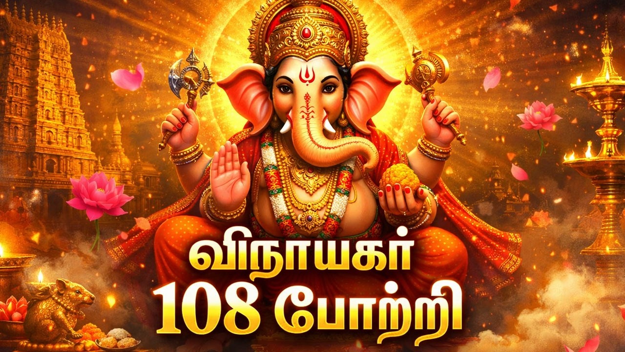 🌺 Powerful Vinayagar 108 Potri | தடைகள் நீக்கும் கணபதி பாடல்