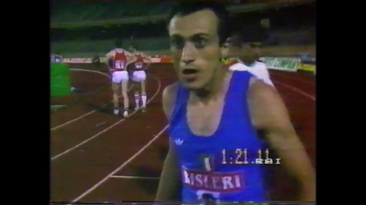 1983   Pietro Mennea record europeo 4x200