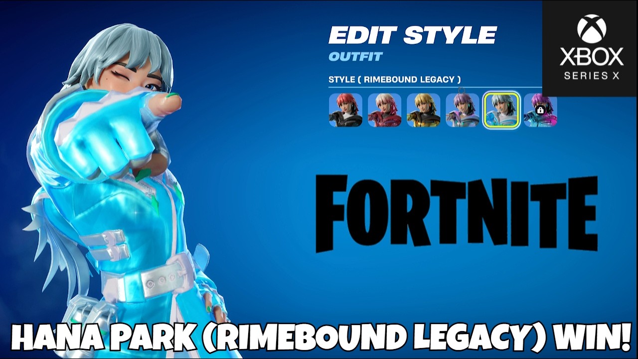 FORTNITE HANA PARK (RIMEBOUND LEGACY) WIN! XBOX CHAPTER 7 SEASON 1