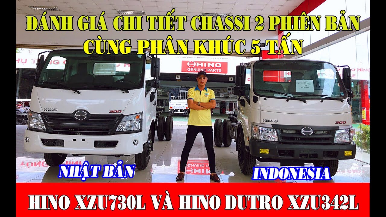 Đ&aacute;nh Gi&aacute; Chi Tiết Sắt Xi Hino 5 Tấn XZU730L V&agrave; Hino Dutro XZU342L |Gi&aacute; B&aacute;n Xe Hino 5 Tấn