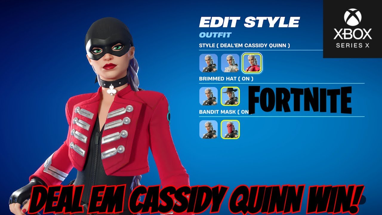 FORTNITE DEAL EM CASSIDY QUINN WIN! XBOX CHAPTER 6 SEASON 2