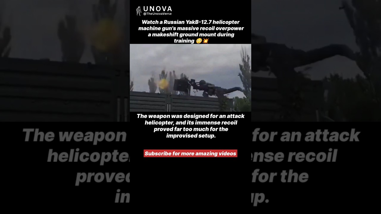 They Mounted a Helicopter Gun on the Ground... It Didn't End Well 😳💥