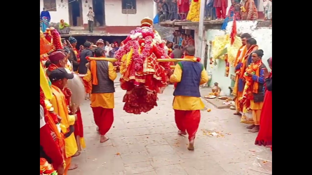तुलगा गांव में नरसिंहा भगवान के मन्दिर में मां चामुण्डा का आगमन