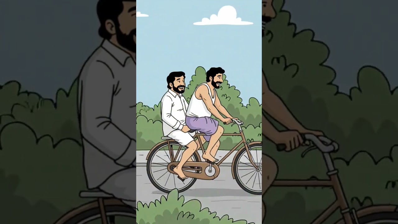 😂 Sreenivasan&rsquo;s Hilarious Bicycle Comedy Scene | #MalayalamComedy #Sreenivasan #3dcomedy