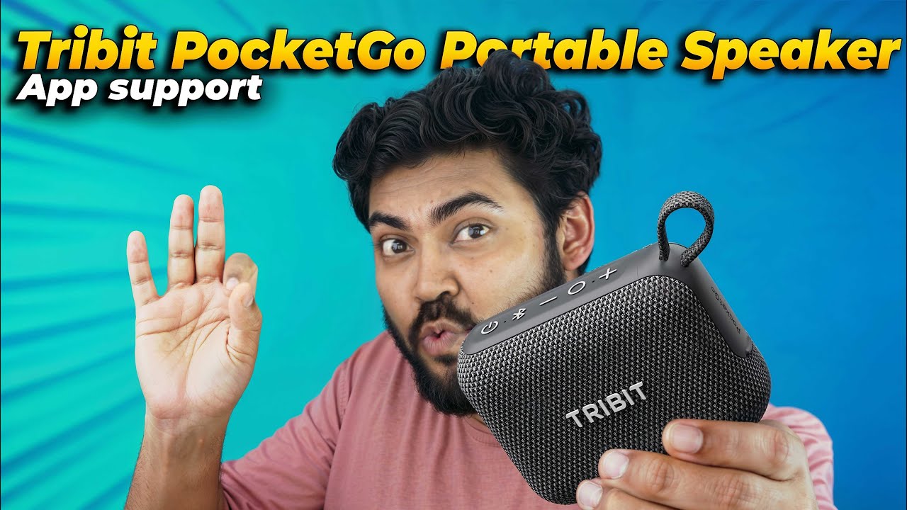 Tribit PocketGo potable Speaker | 7W Sound | 20H Playtime | IP68 Waterproof | App Support | 2400mAh