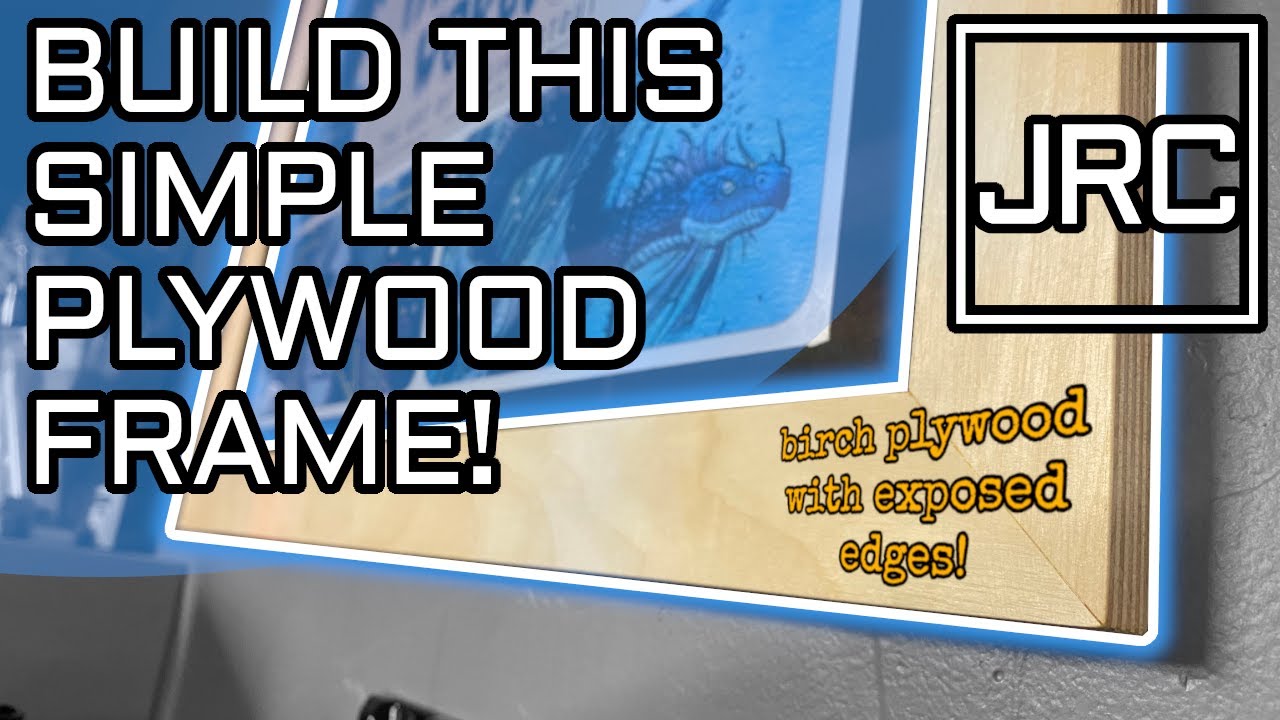 Build this plywood art frame! Modern design - pure and simple