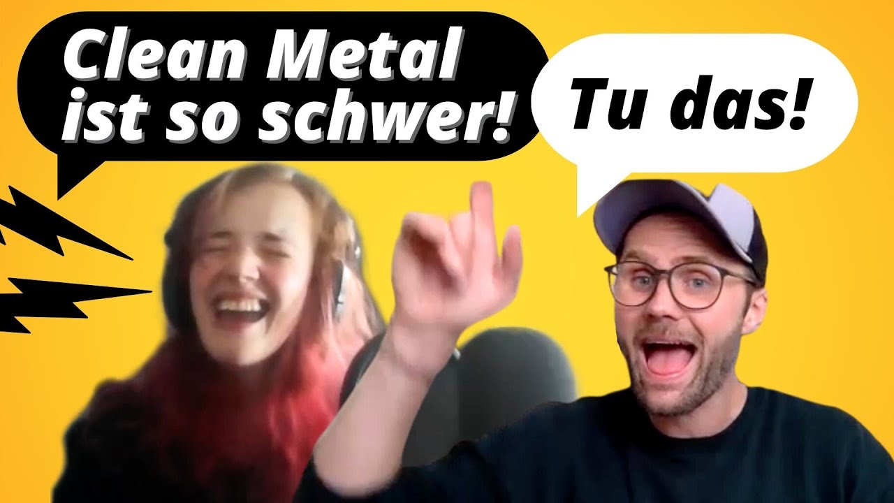 Larissa lernt SUPER HOHES CLEAN METAL singen (ohne Heiserkeit)