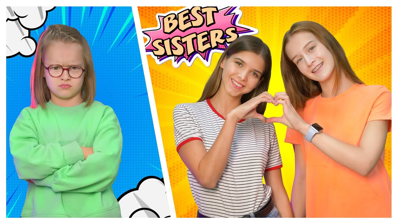 Саша знайшла собі нову сестру | Веселі скетчі для дітей