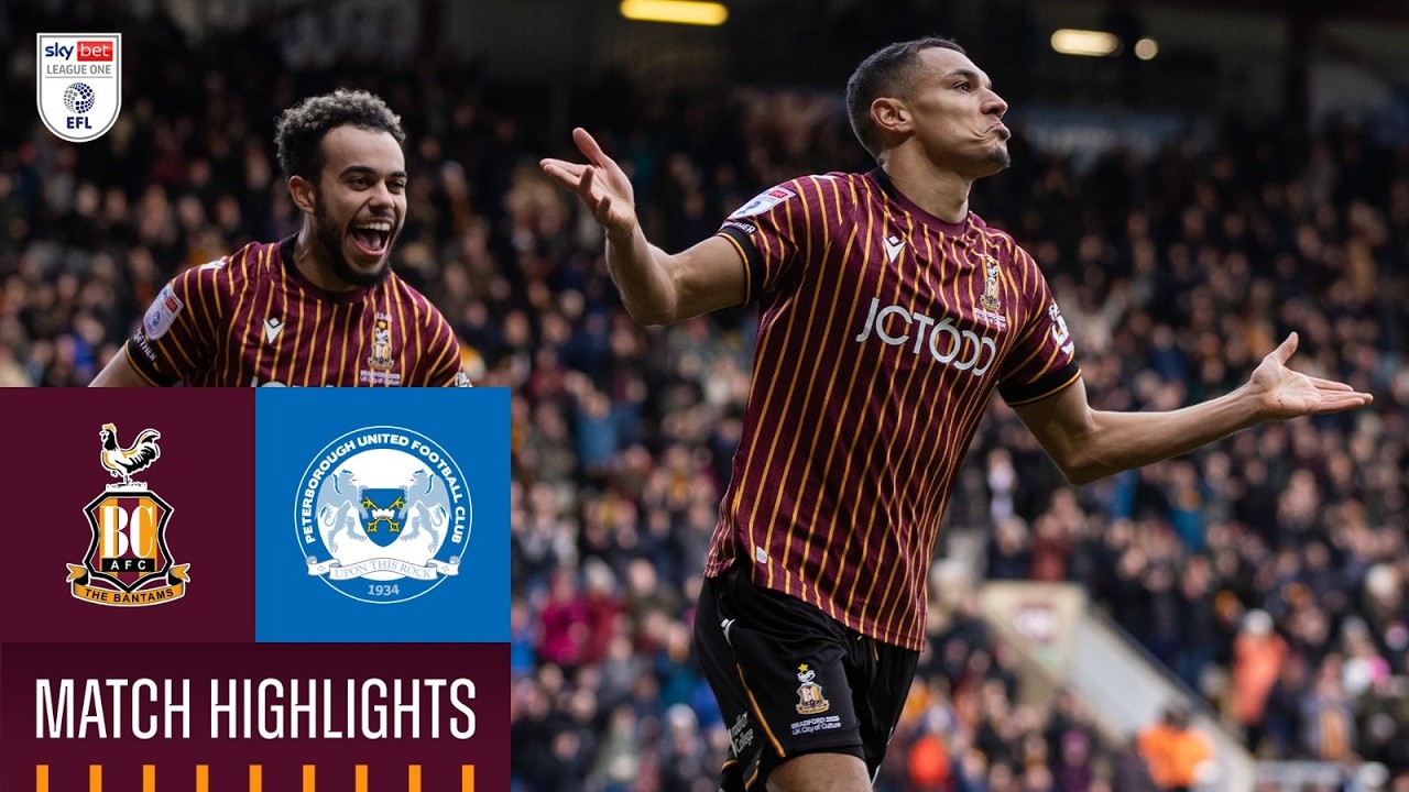MATCH HIGHLIGHTS: Bradford City v Peterborough United