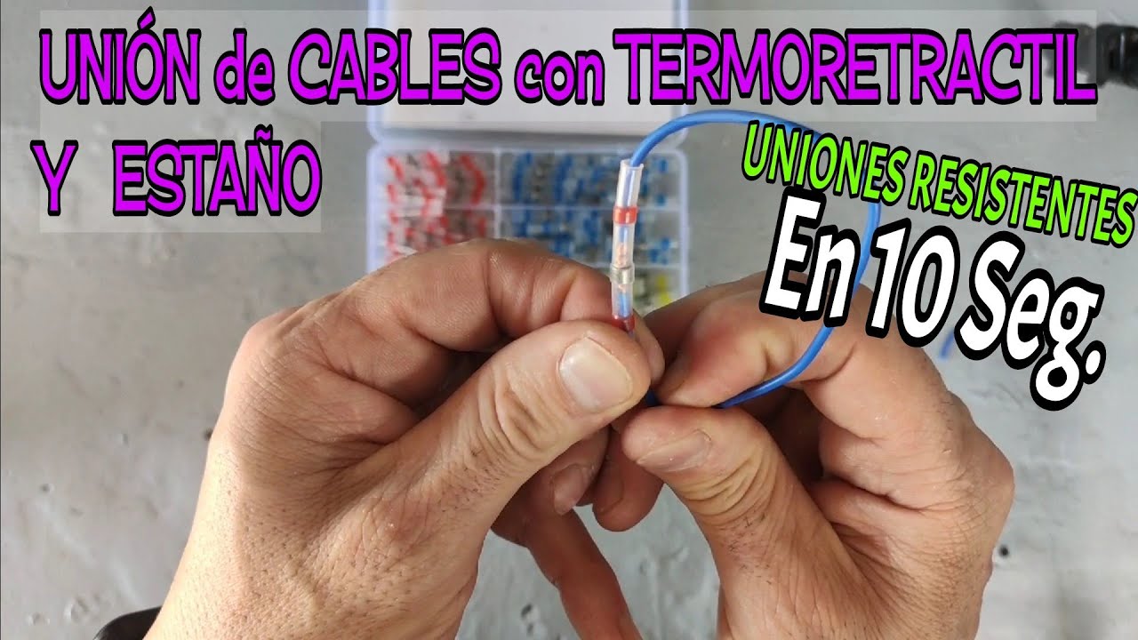 ⚡FUNDA TERMORETRACTIL CON ESTAÑO (SOLDADURA PERFECTA)
