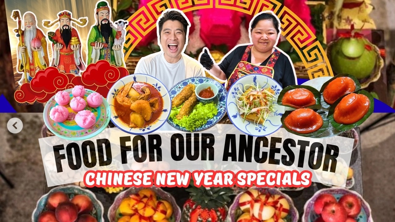 Discovering Food Preparation for Ancestor Offering at Eng Ko Cha Bi Penang🇲🇾🧧 on Chinese NY Eve 🎠