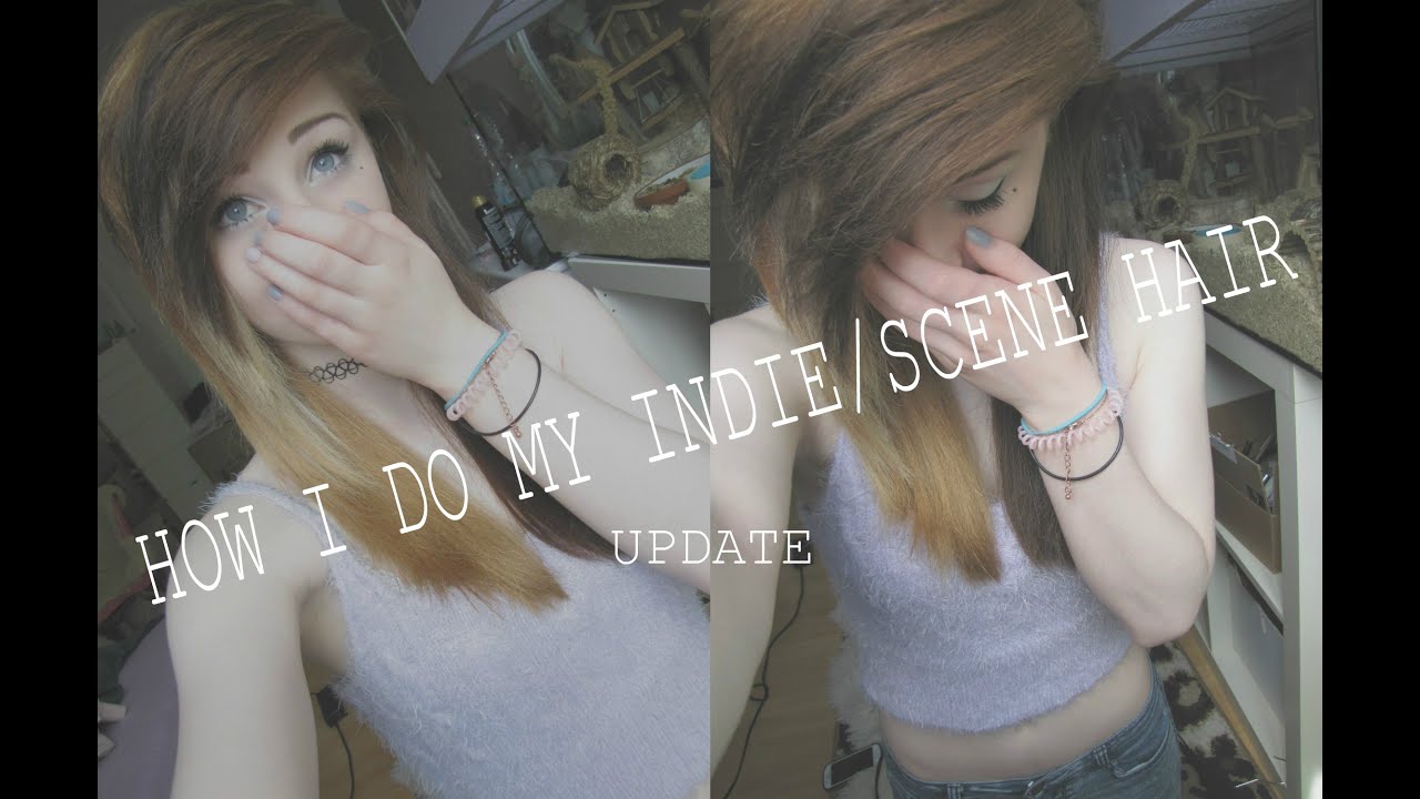How I Do My Indie/Scene Hair (update) wet to dry