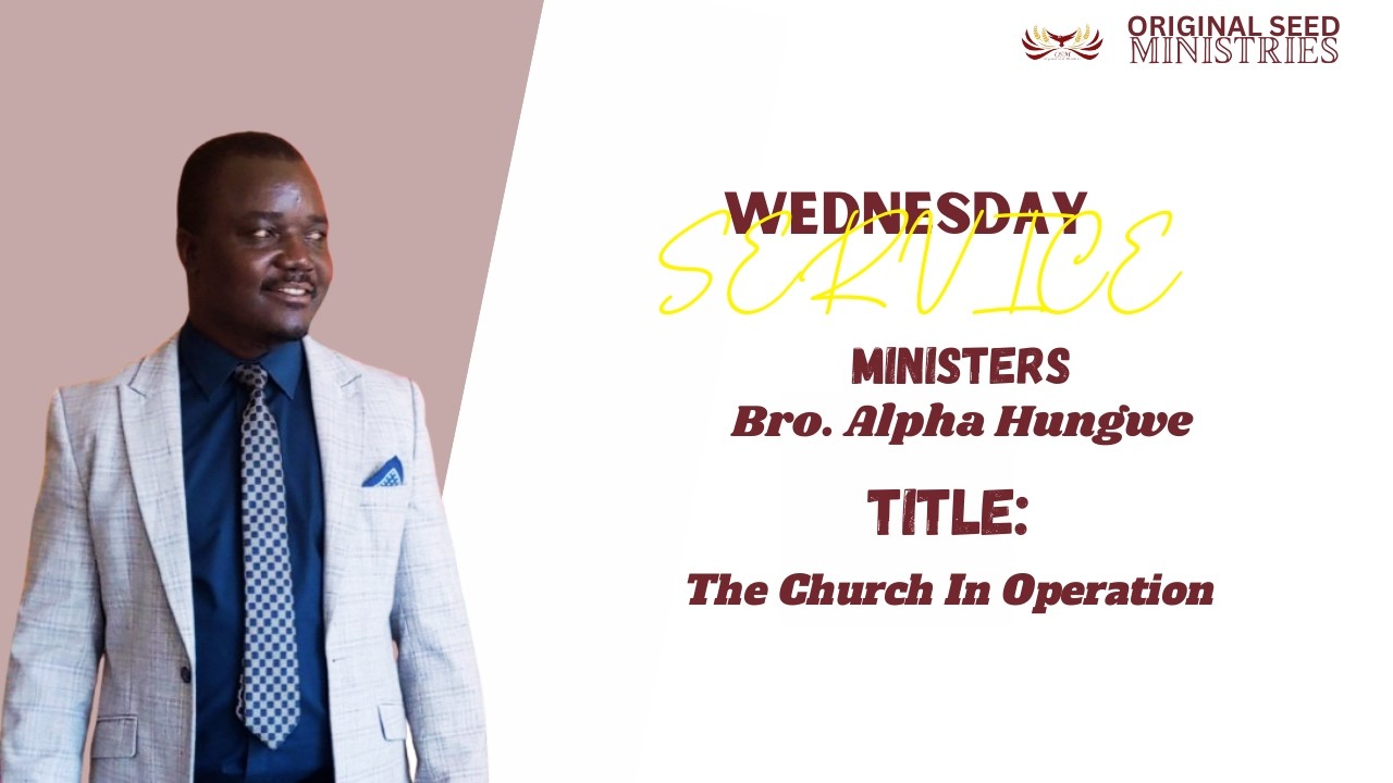 2025-0211PM - The Church In Operation - Brother Alpha Hungwe
