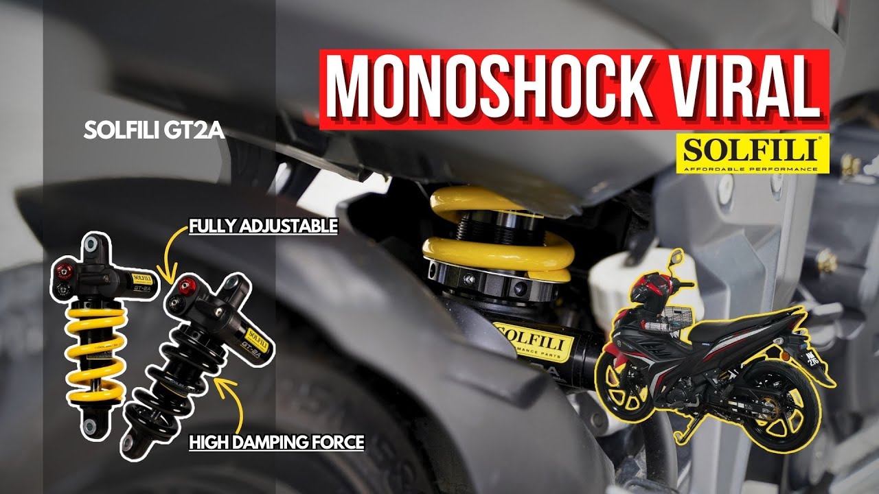 LC135 V8  🔥 | PAKAI MONOSHOCK PADU | SOLFILI GT2A