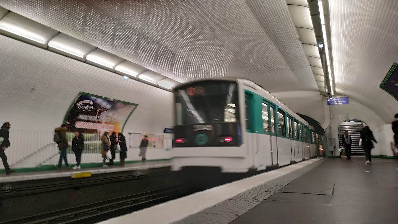 (Métro) Ligne 12 Trajet dans un MF67 (3045) entre Madeleine - Saint Lazare