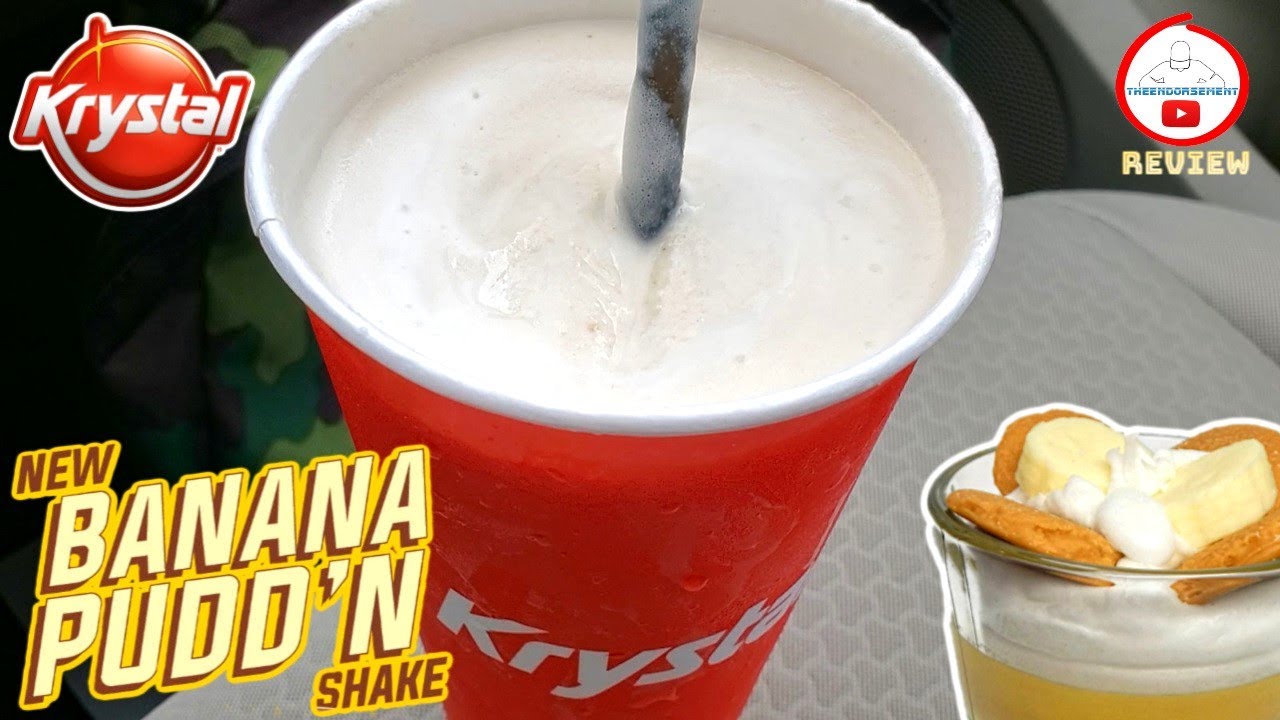 Krystal&reg; Banana Pudd'n Shake Review! 🍌🥤 | Hand Spun Banana Pudding Shake!