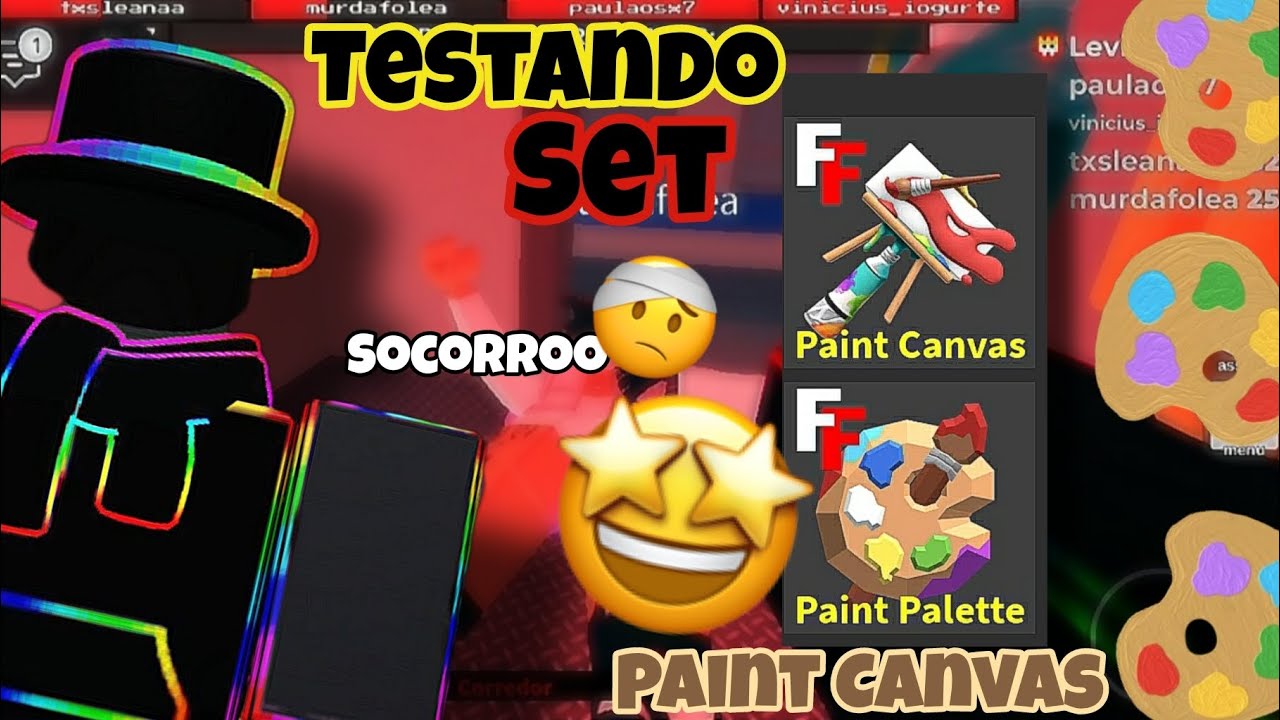 &bull;Testando Set Paint Canvas Sai Tinta? | Flee The Facility | Roblox&bull;
