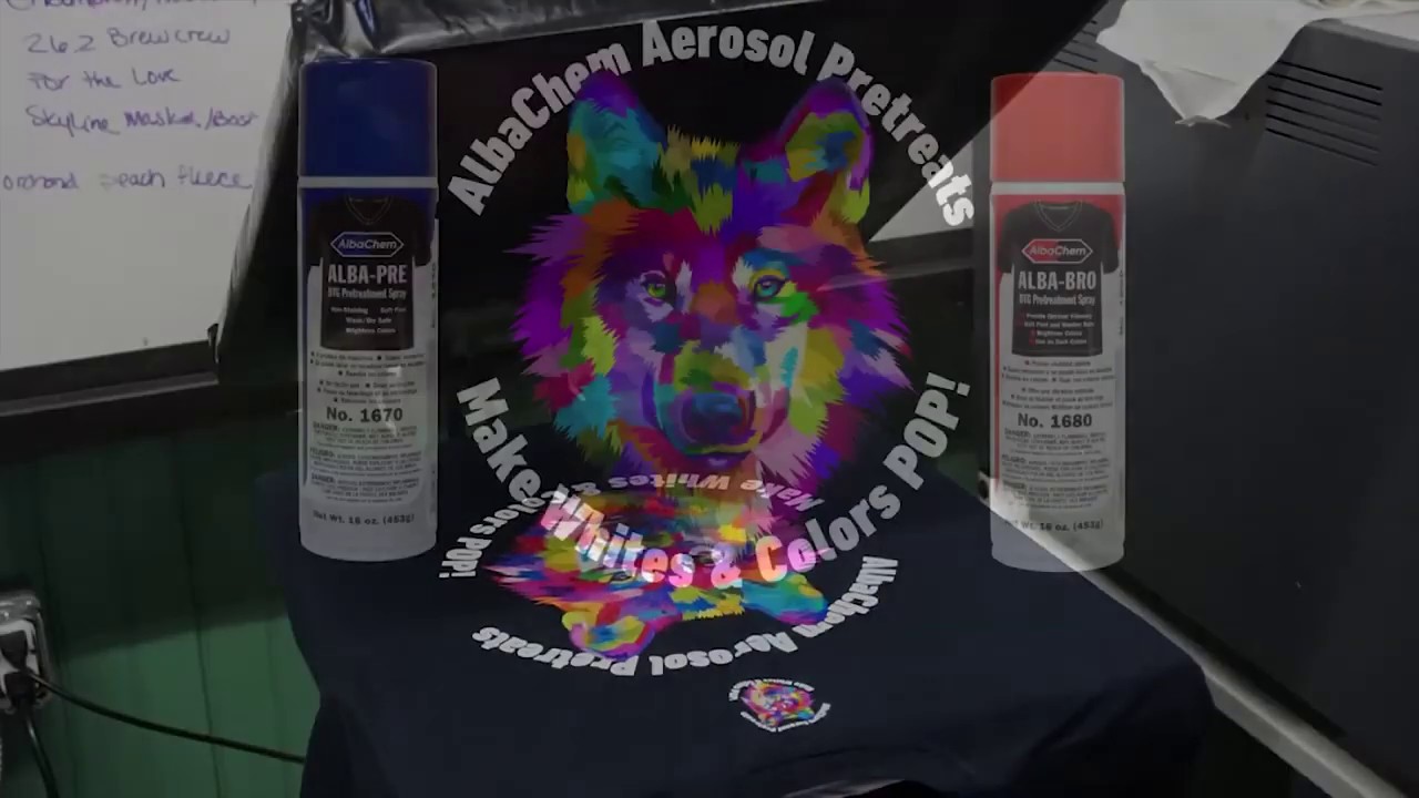 Alba-PRE & Alba-BRO DTG Pretreatment Spray Demo