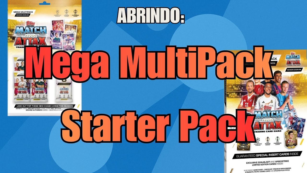 Nem a Topps acredita que isso já tá no Brasil Abrindo Match Attax 25/26! The chase is on!