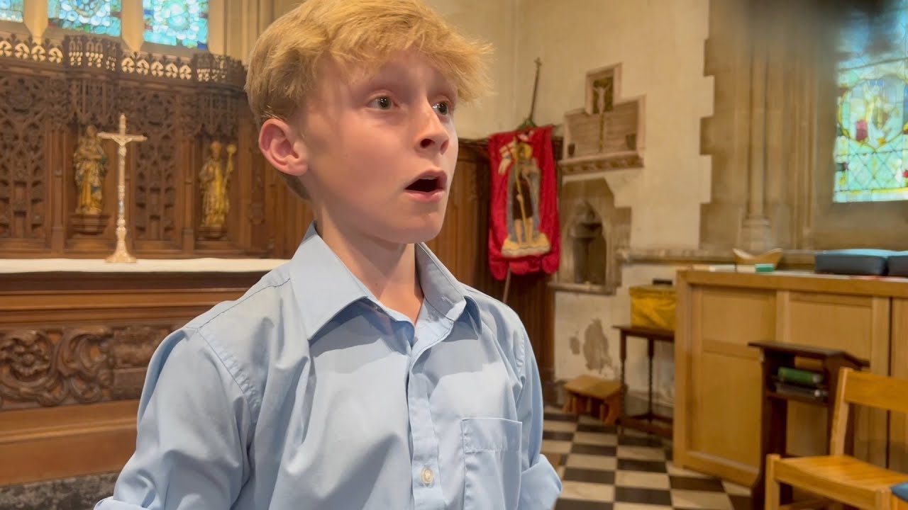 Boy Soprano Max Thomas (14yr) sing O Gloriosa Domina #shorts  #boytreble #soprano #treble #requiem