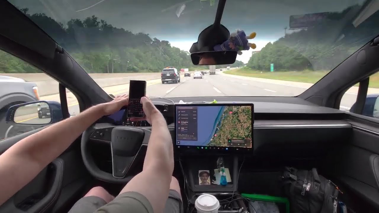 10x Time-Lapse: Tesla FSD 13.2.9 Drive from Chicago to Detroit 🚗💨 Smooth Ride in 30 Minutes!
