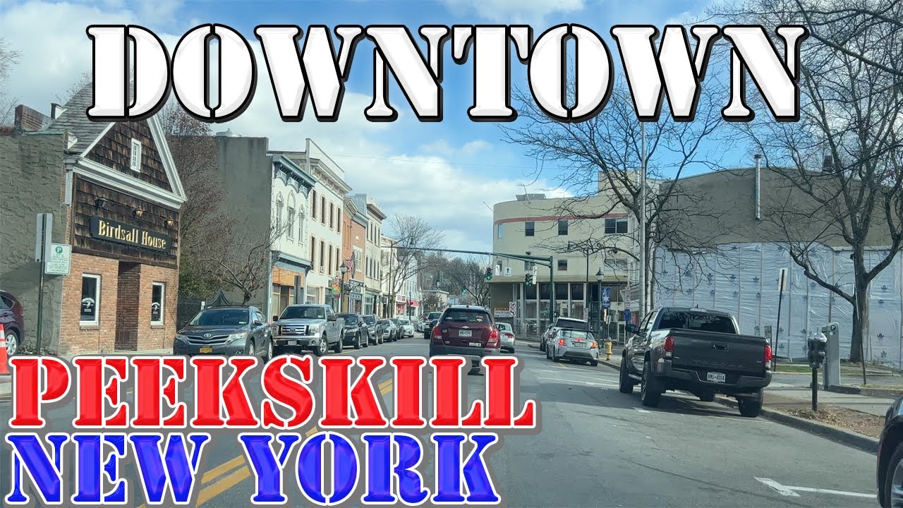 Peekskill - New York - 4K Downtown Drive