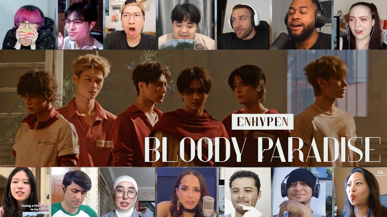 ENHYPEN &lsquo;Bloody Paradise&rsquo; M/V Reaction🔥 | MEGA Mashup | Hype Labels  #ENHYPEN #BloodyParadise