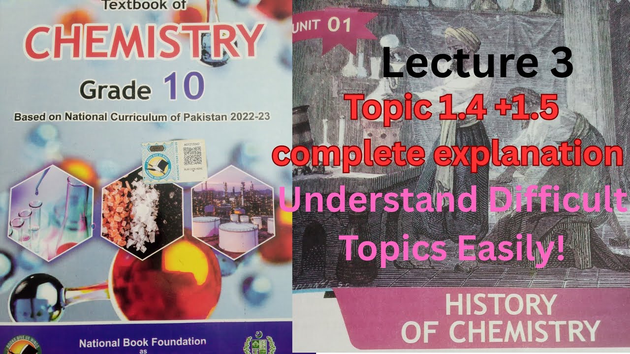 Chemistry Class 10 Chapter 1 New book FBISE 2025 | Topic 1.4+1.5 | Easy and detailed Explanation