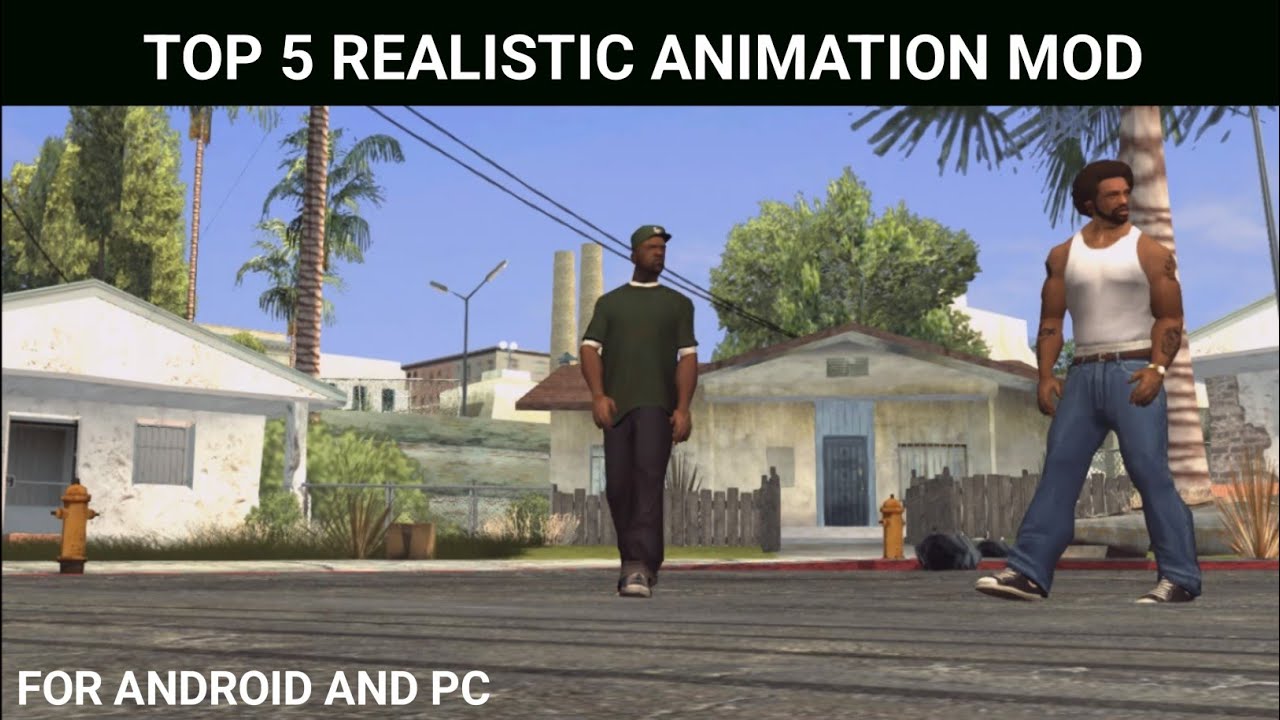 ТОП-5 РЕАЛИСТИЧНЫХ МОДИФИКАЦИЙ АНИМАЦИИ ДЛЯ GTA SA ANDROID И ПК. ВЗГЛЯД НА СЛЕДУЮЩЕЕ ПОКОЛЕНИЕ #g...