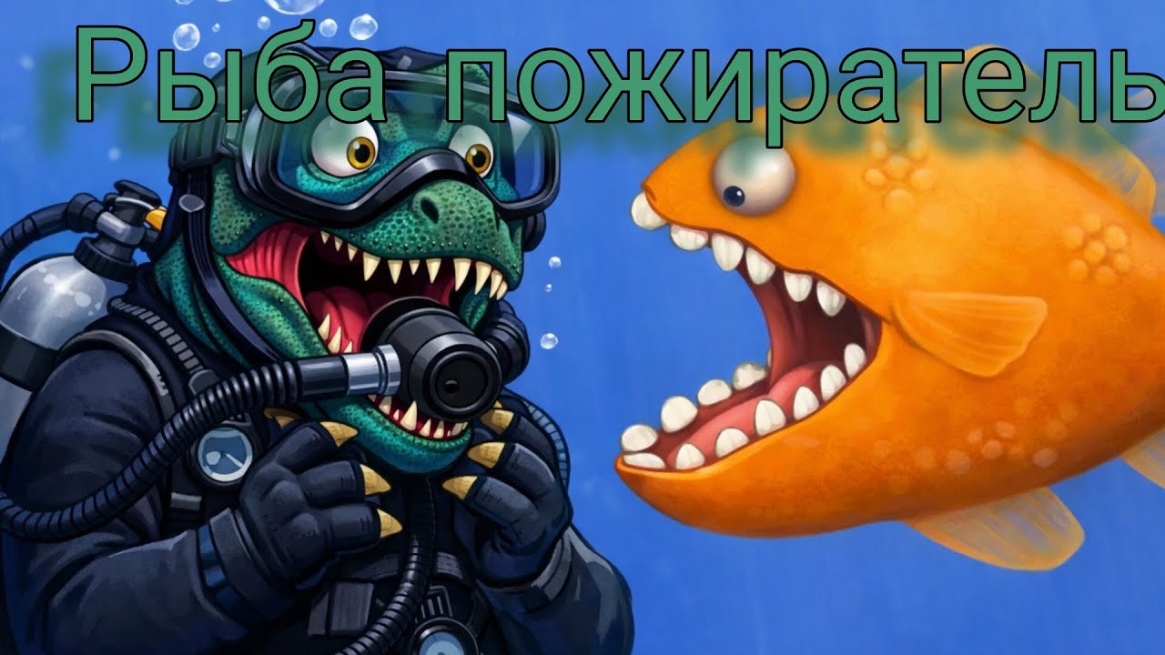 Играем в игрушку под названием Tasty blue🐟☠️.