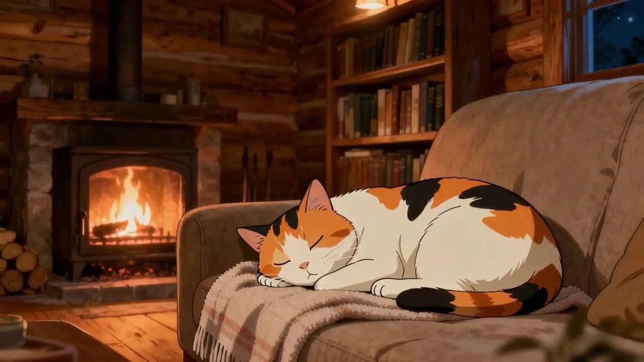 Cozy Cat Music 🐱 Lullaby Lo-Fi for Peaceful Sleep