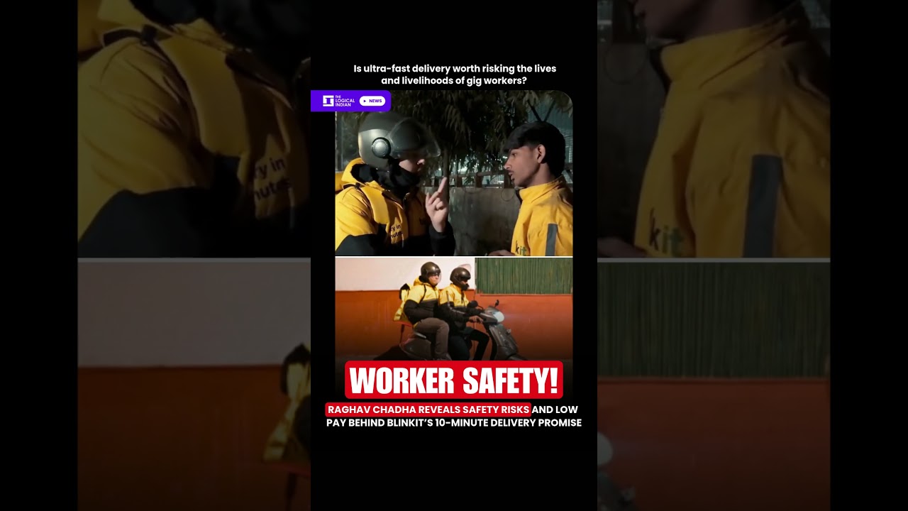 Raghav Chadha Reveals Safety Risks and Low Pay Behind Blinkit’s 10-Minute Delivery Promise