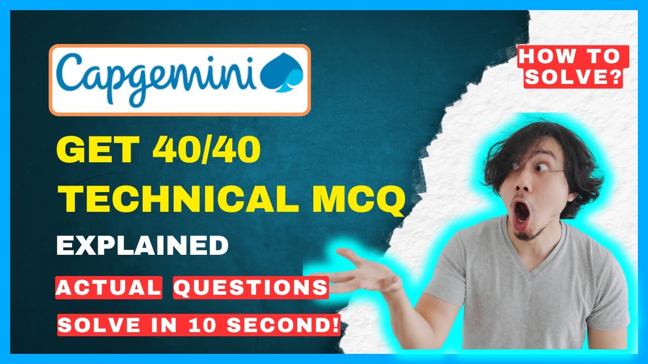 100% Guaranteed Common 💀| #Capgemini Technical Assessment Questions 2025