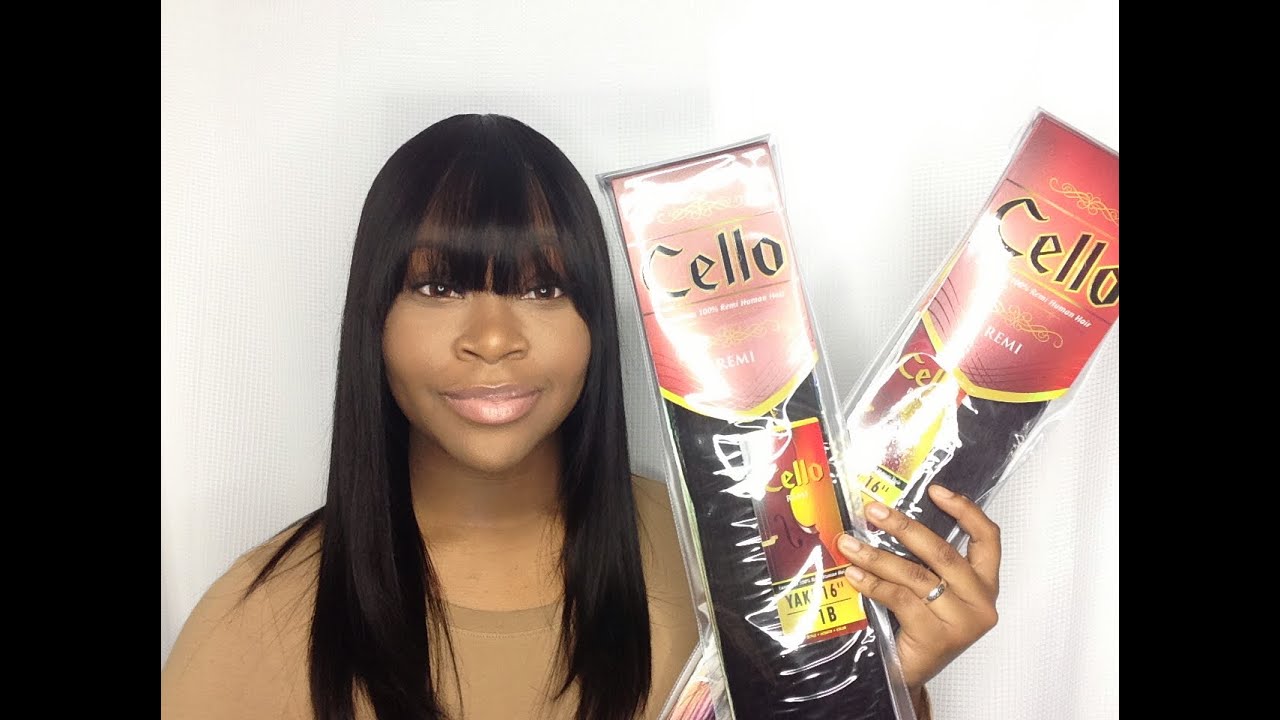 Quick-Weave with a Front Chinese Bang | Sensationnel Cello Remi Yaki Hair | Dolce Mateo