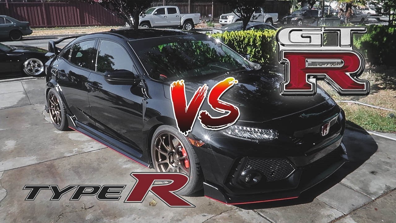 Civic Type R VS R32 Skyline GTR!!!