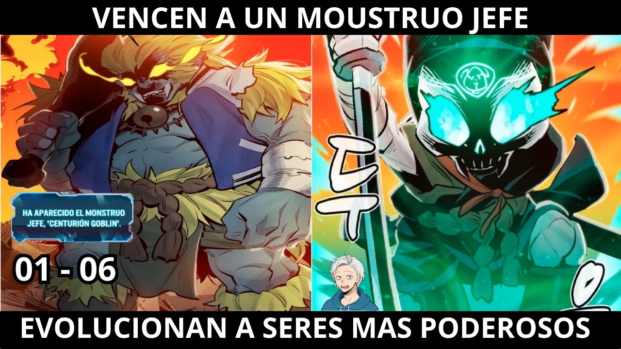 VENCEN AL MOUSTRUO JEFE GANANDO MUCHO DINERO Y EVOLUCIONAN MAS PODEROSOS // MANHUA 01-06