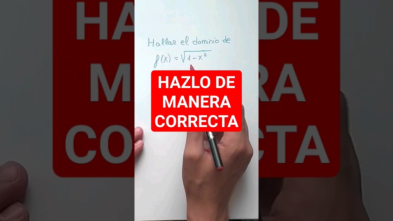 Hallar el DOMINIO de una Funci&oacute;n 💯