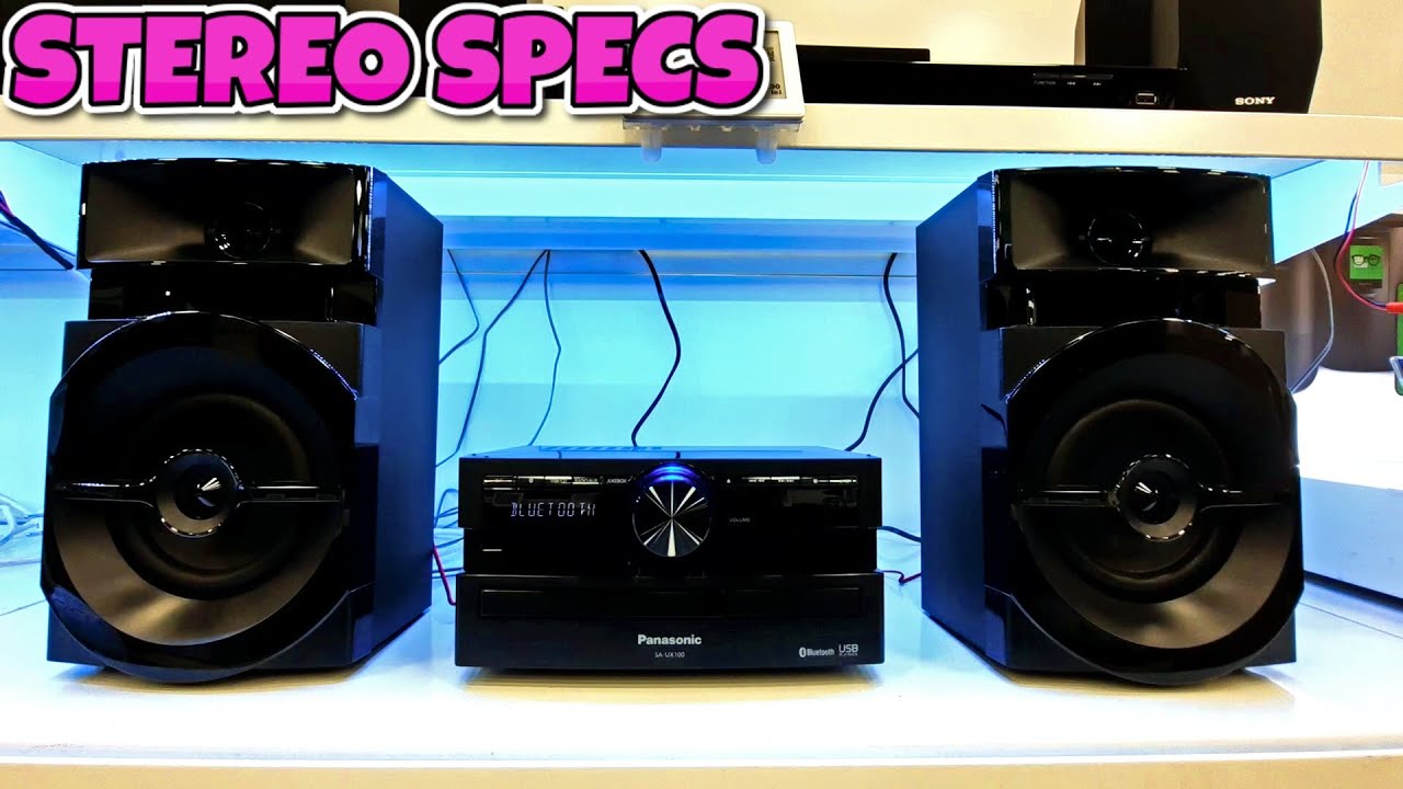 Panasonic SC UX100EK | High power Micro Sistem 300W | Sound & Bass Test