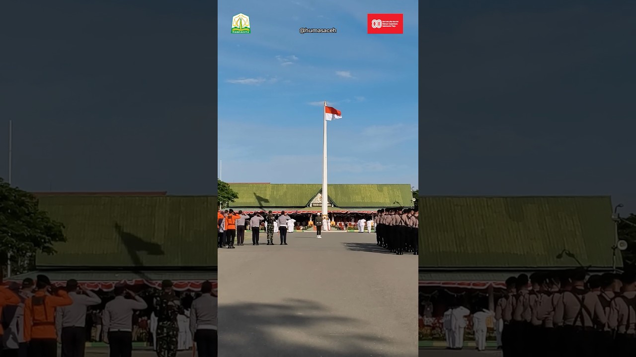 Gubernur Aceh Pimpin Upacara Hut ke 80 RI di Blang Padang