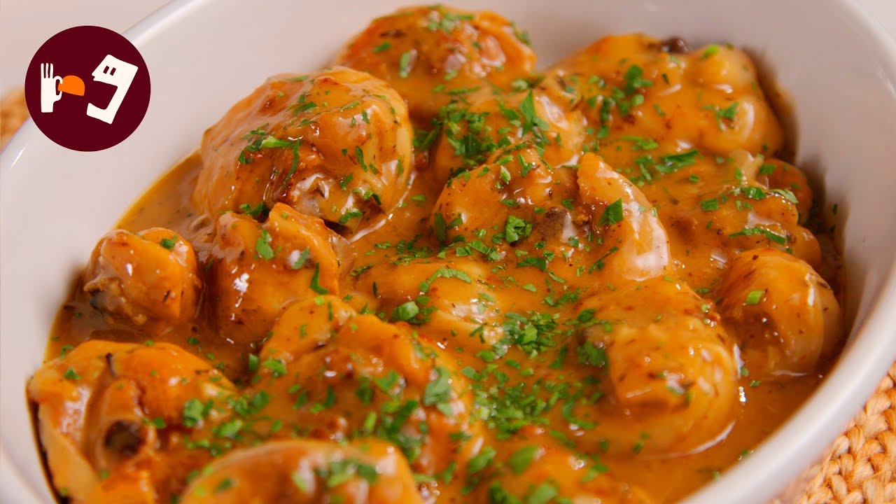 Pollo al ajillo - Receta tradicional, r&aacute;pida y muy f&aacute;cil &iexcl;Paso a paso!