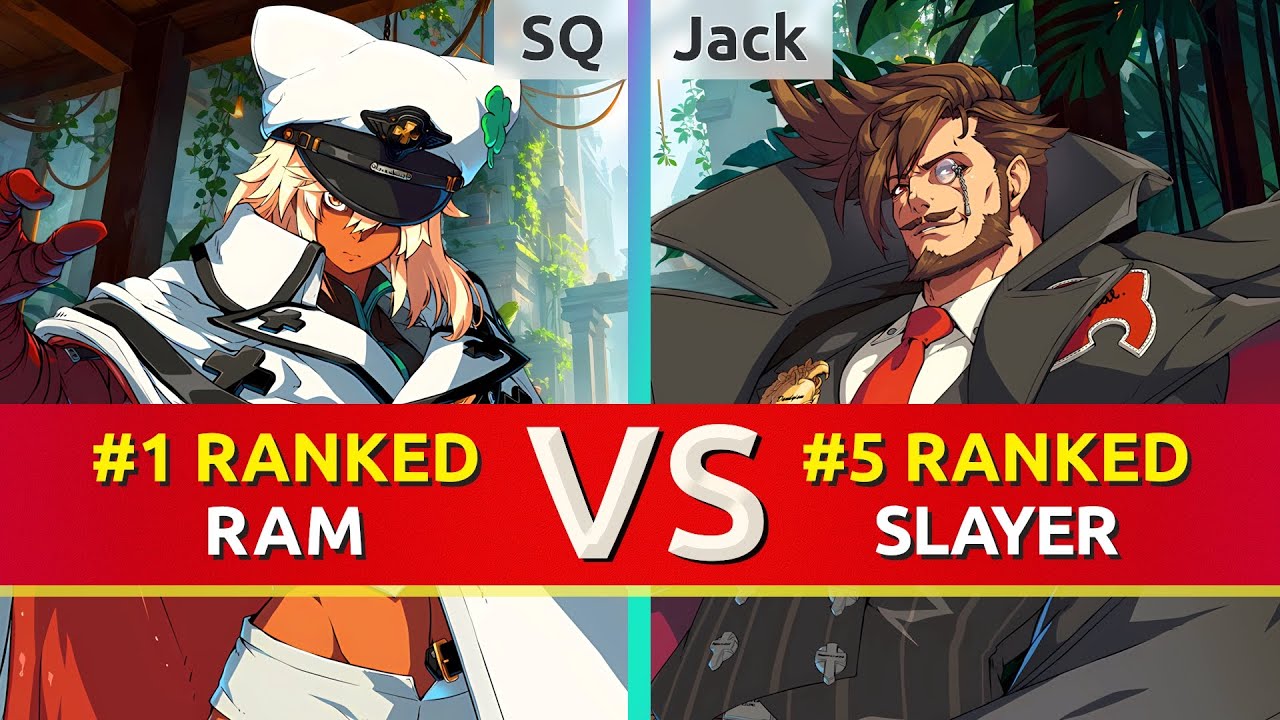 GGST ▰ SQ (#1 Ranked Ramlethal) vs Jack (#5 Ranked Slayer). High Level Gameplay