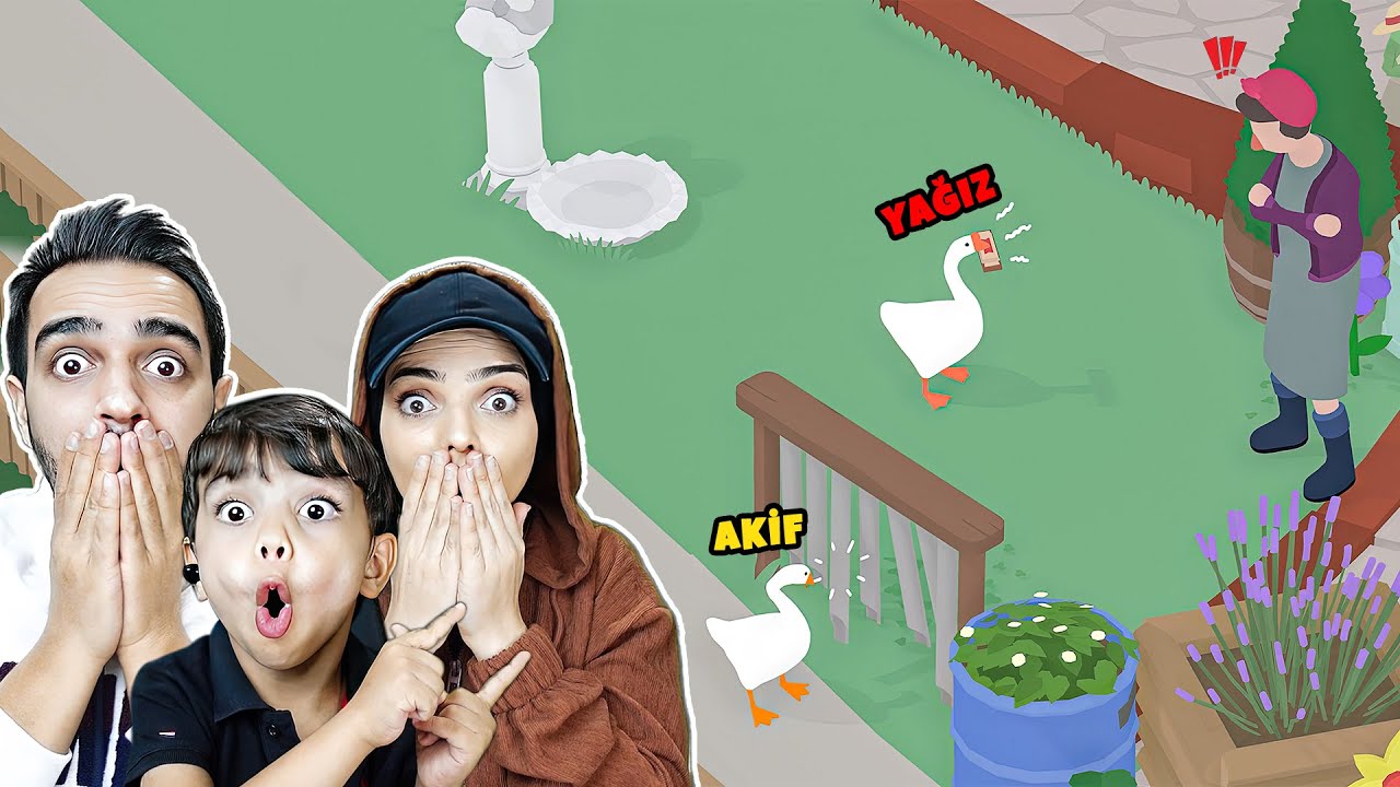 KOMŞU TEYZE BİZİ EVİNDEN KOVDU !! 😱 Untitled Goose Game