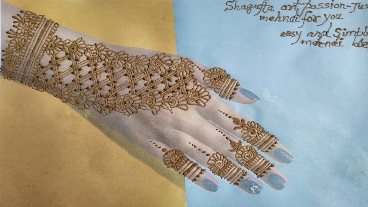 Easy and simple mehndi designs for beginners//design -2//basic mehndi designs for beginners