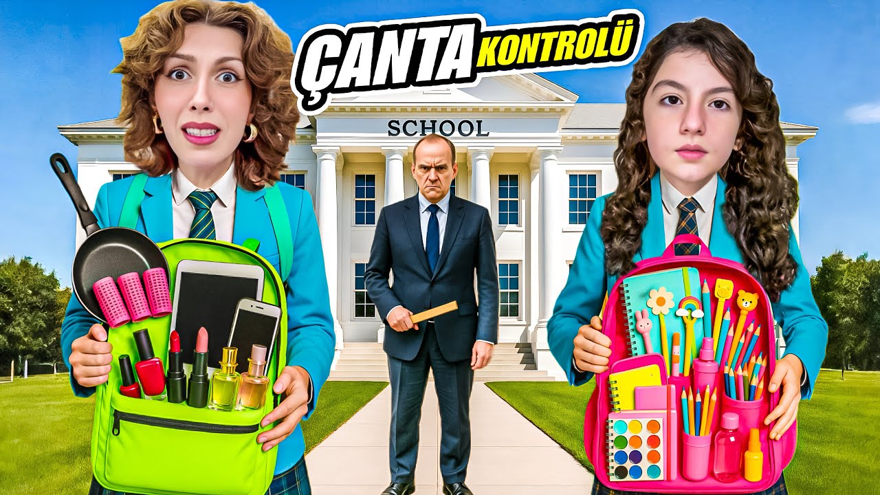 ESMANUR'UN OKUL MÜDÜRÜ ŞİKAYET ETTİ !! | ÇANTALARIMIZDAN NELER ÇIKTI ? | Esmanur ve Sara