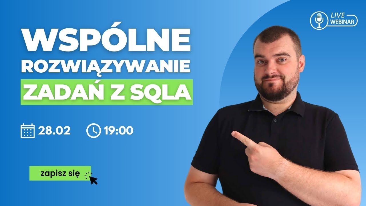 Wspólne rozwiązywanie zadań z SQLa 🚀