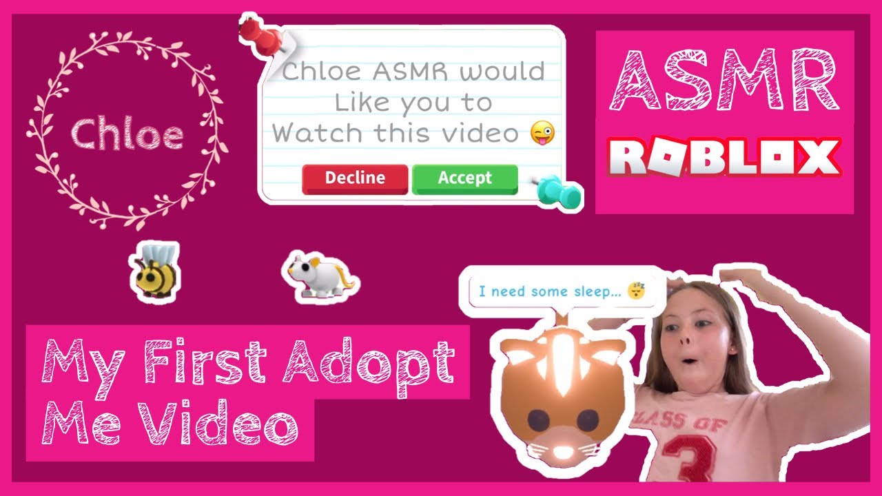 Roblox ASMR - My First Adopt Me Video - Come and trade with me 🙊👩‍⚖️💼🦊🐹🐤📞💰 | ChloeASMR