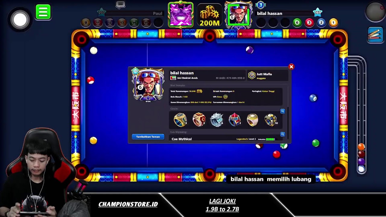 8 Ball Pool OSAKA 200M😨😱
